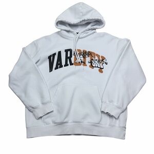 H&M White and Black Graphic Hoodie